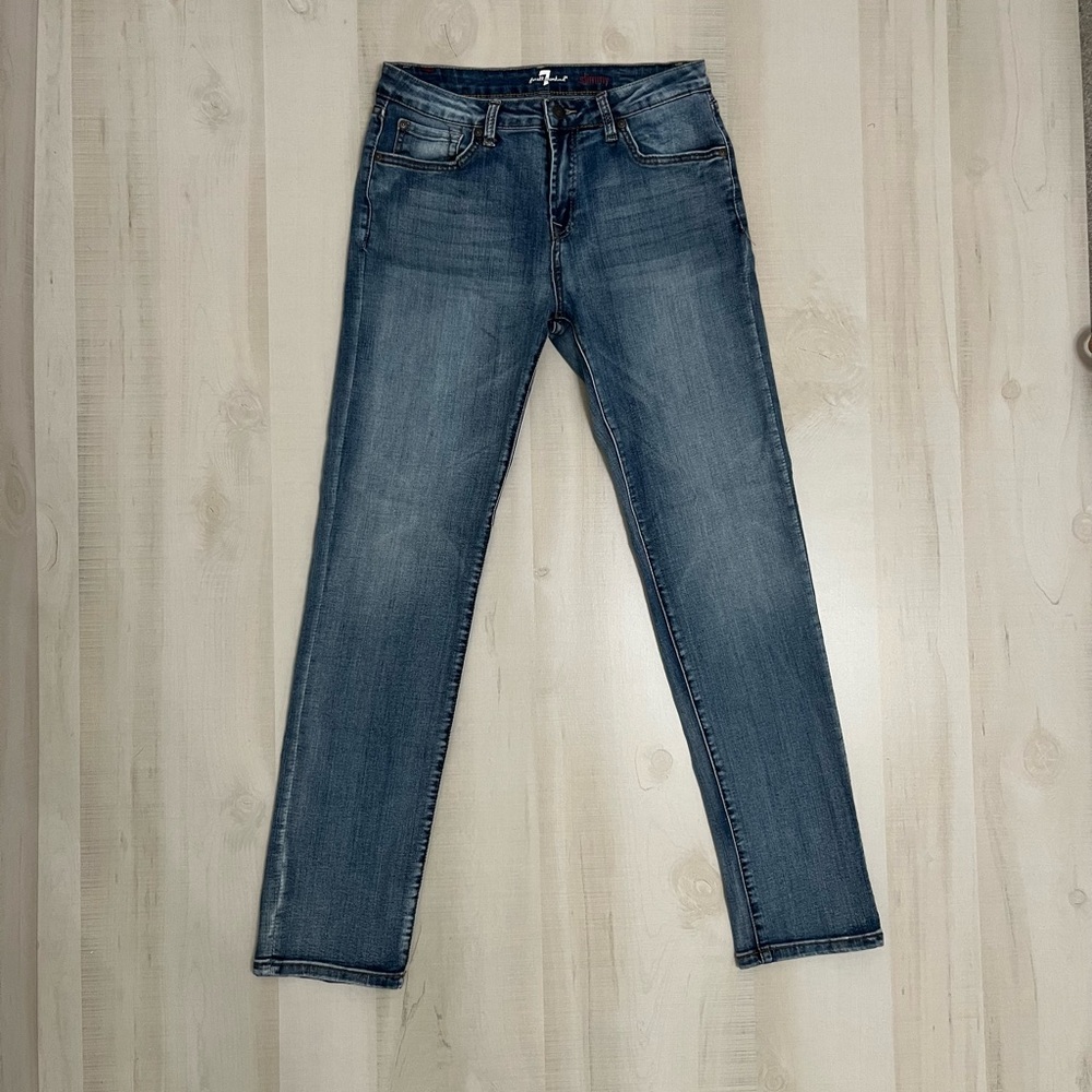 7 For All Mankind Jeans Youth Girls 16 Slimmy Slim Straight Leg